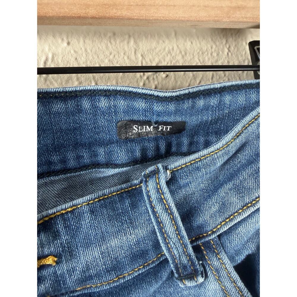 Judy Blue Size 22W Jeans Slim Fit Straight Leg Light Wash Whiskering Denim Pants - Picture 4 of 9